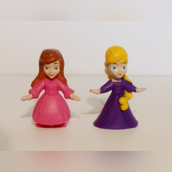 Boley Ice Princess Sisters for Life - Anna Elsa 2 figure lot Polly Pocket size - Picture 11 of 11